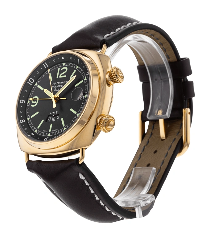 Panerai,Radiomir 42mm,42mm,Pink Gold,Black,Automatic,Day,Dule Time,Alarm,PAM00238