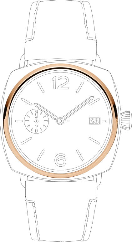 Panerai,Radiomir 40mm,40mm,Goldtech,Luminous,White,Automatic,Day,72hours,PAM01026