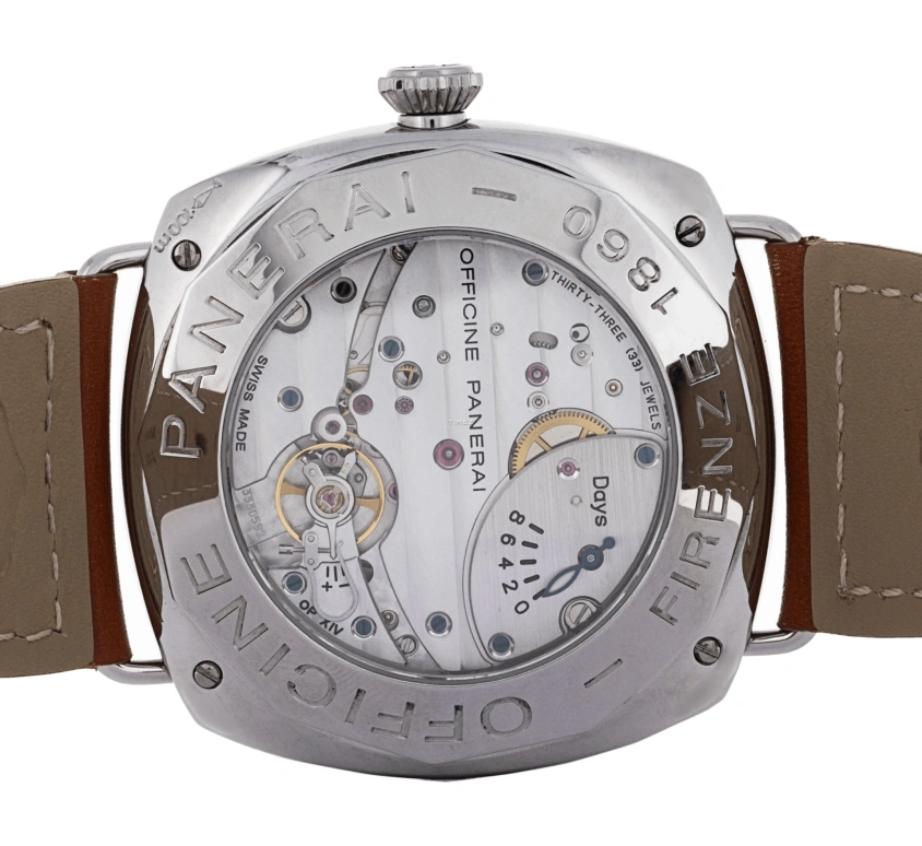 Panerai,Radiomir 45mm,45mm,Stainless Steel,Black,Handwound,192hours,In-house Caliber,PAM00190