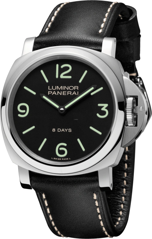 Panerai,Luminor 44mm,44mm,Stainless Steel,Black,Handwound,192hours,In-house Caliber,PAM00560