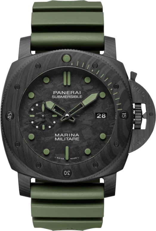 Panerai,Submersible 47mm,47mm,Titanium,Carbon,Black,Automatic,Date,72hours,PAM00961