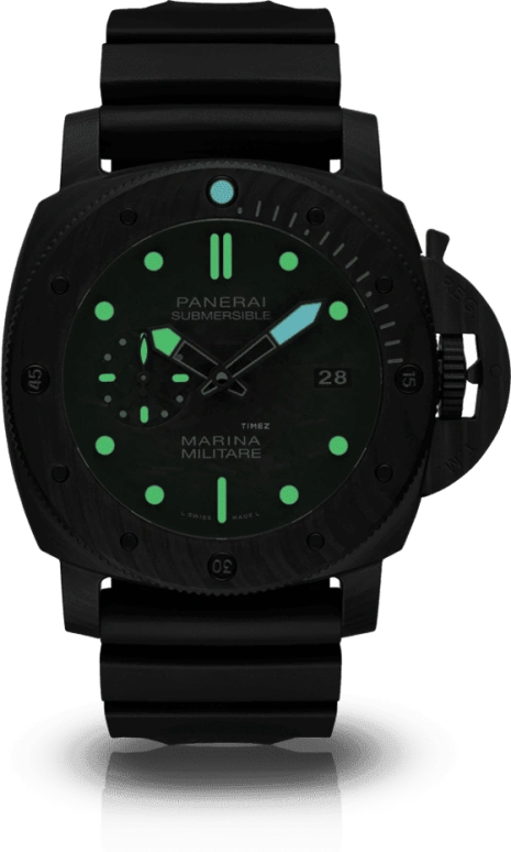 Panerai,Submersible 47mm,47mm,Titanium,Carbotech,Black,Automatic,Date,72hours,PAM00979