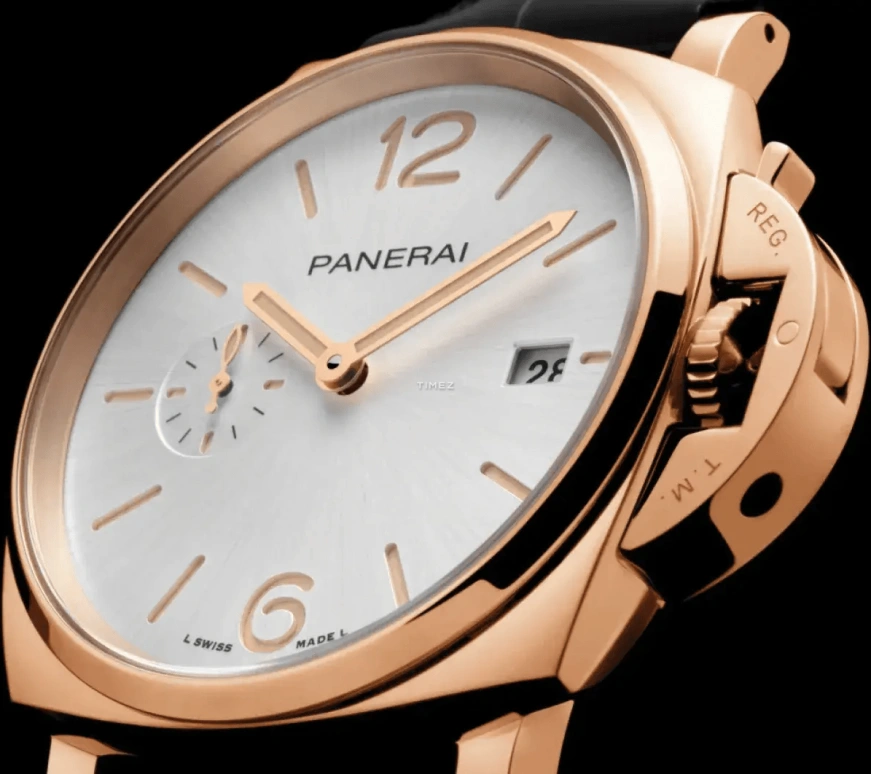Panerai,Luminor Due 42mm,42mm,Rose Gold,White,Automatic,Day,72hours,PAM01336