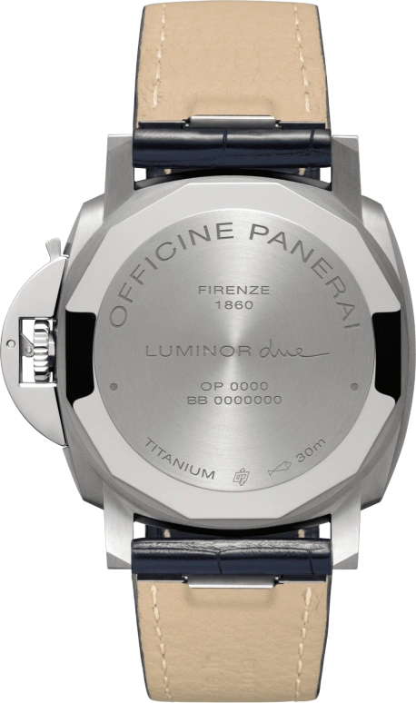 Panerai,Luminor Due 42mm,42mm,Titanium,Blue,Automatic,Date,72hours,PAM00927