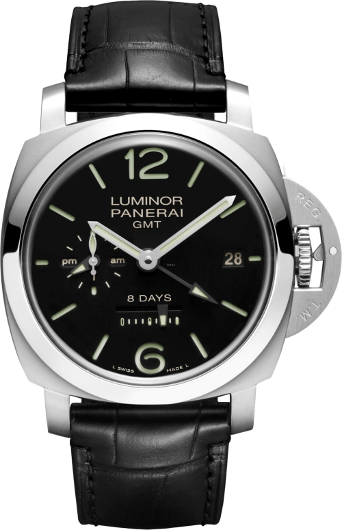 Panerai,Luminor 1950 44mm,44mm,Stainless Steel,Black,Handwound,Date,Power Reserve Indicator,PAM00233,PAM00233.2