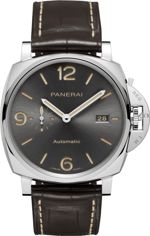 Panerai,Luminor Due 45mm,45mm,Stainless Steel,Grey,Automatic,Date,Power Reserve Indicator,PAM00943