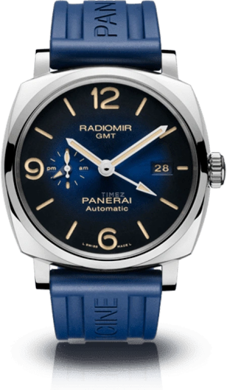 Panerai,Radiomir 1940 45mm,45mm,Stainless Steel,Blue,Automatic,Day,Day / Night Indication,PAM00945