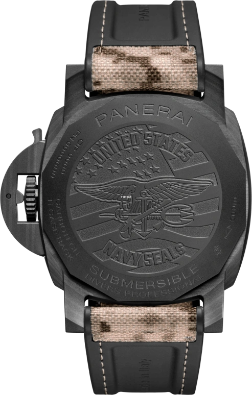 Panerai,Submersible 44mm,44mm,Carbotech,Black,Grey,Gradient,Automatic,Day,Dule Time,PAM01513