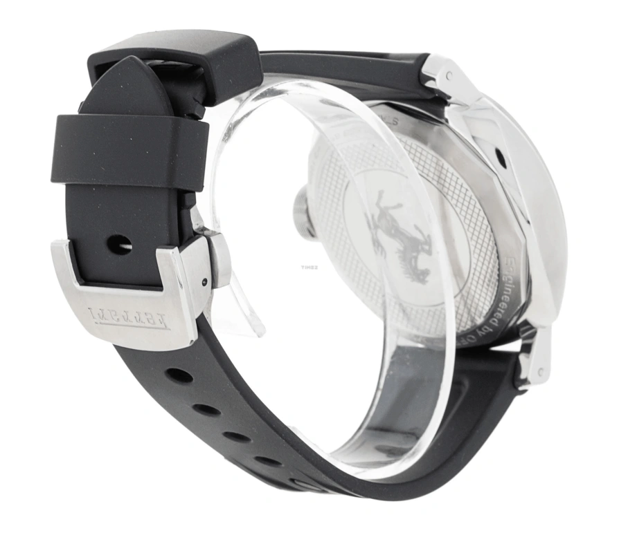 Panerai,Ferrari 45mm,45mm,Stainless Steel,Black,Automatic,Day,Dule Time,FER00009