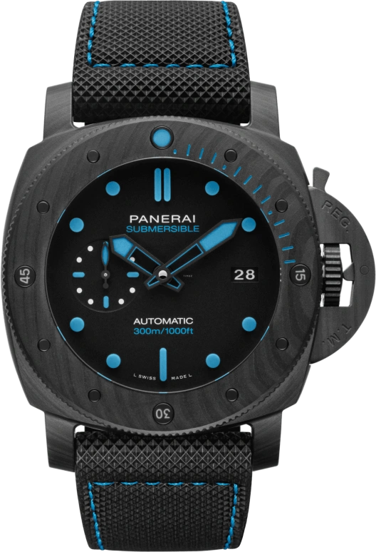 Panerai,Submersible 47mm,47mm,Titanium,Carbon,Black,Automatic,Date,72hours,PAM01616