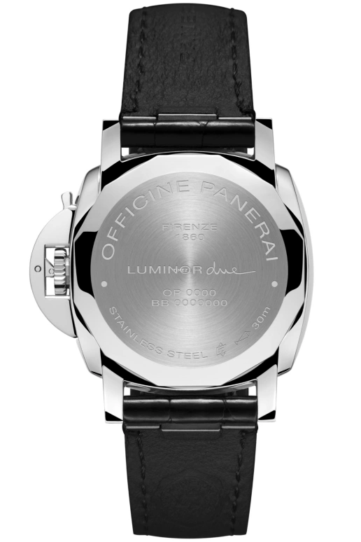 Panerai,Luminor Due 38mm,38mm,Stainless Steel,Black,Automatic,Day,72hours,PAM01247