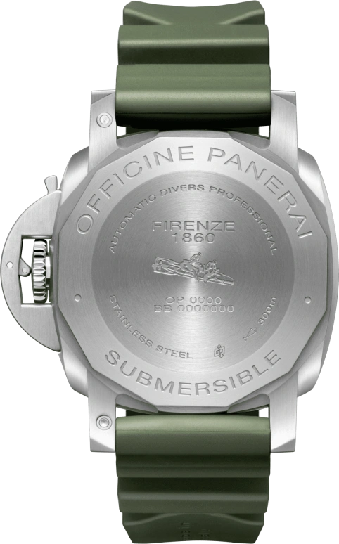 Panerai,Submersible 42mm,42mm,Stainless Steel,Green,Automatic,Day,72hours,PAM01055