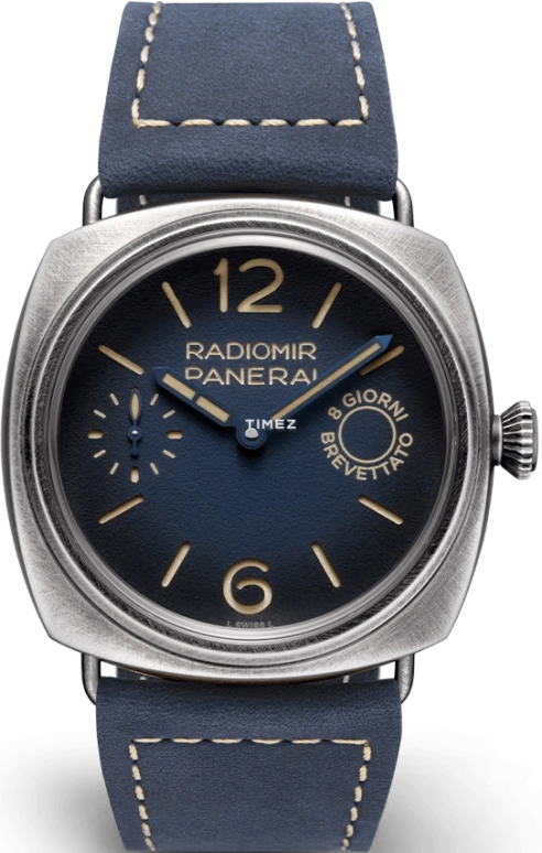 Panerai,Radiomir 45mm,45mm,eSteel™,Gradient,Luminous,Blue,Handwound,192hours,In-house Caliber,PAM01348