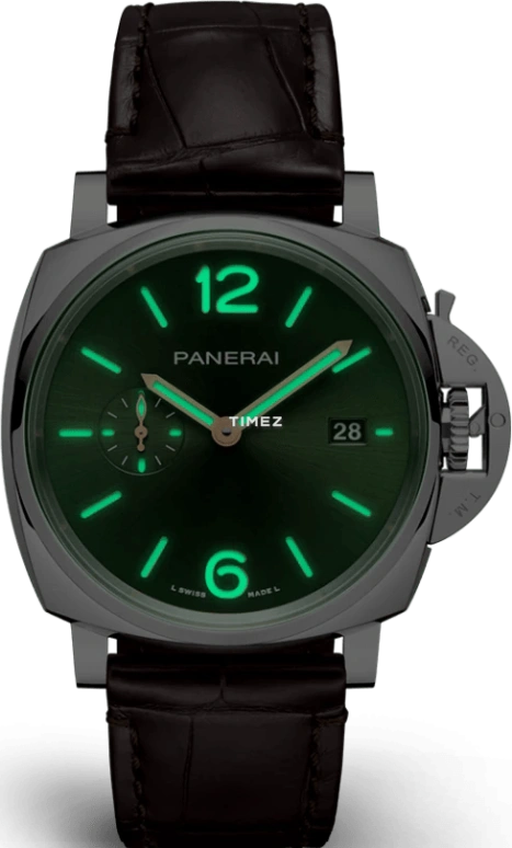 Panerai,Luminor Due 42mm,42mm,Platinum,Green,Automatic,Day,72hours,PAM01329