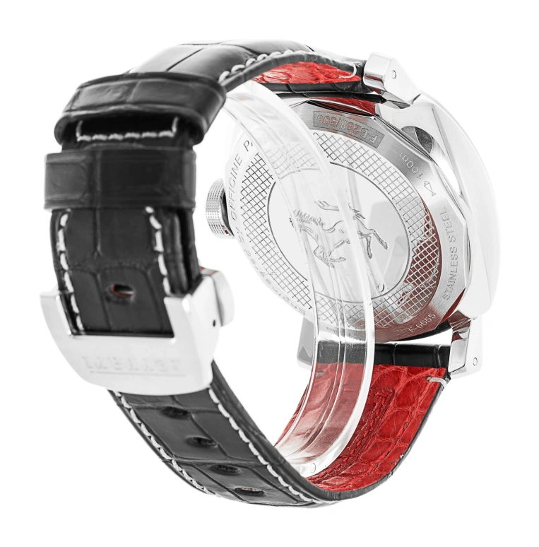 Panerai,Ferrari 45mm,45mm,Stainless Steel,Black,Automatic,Day,Dule Time,FER00003