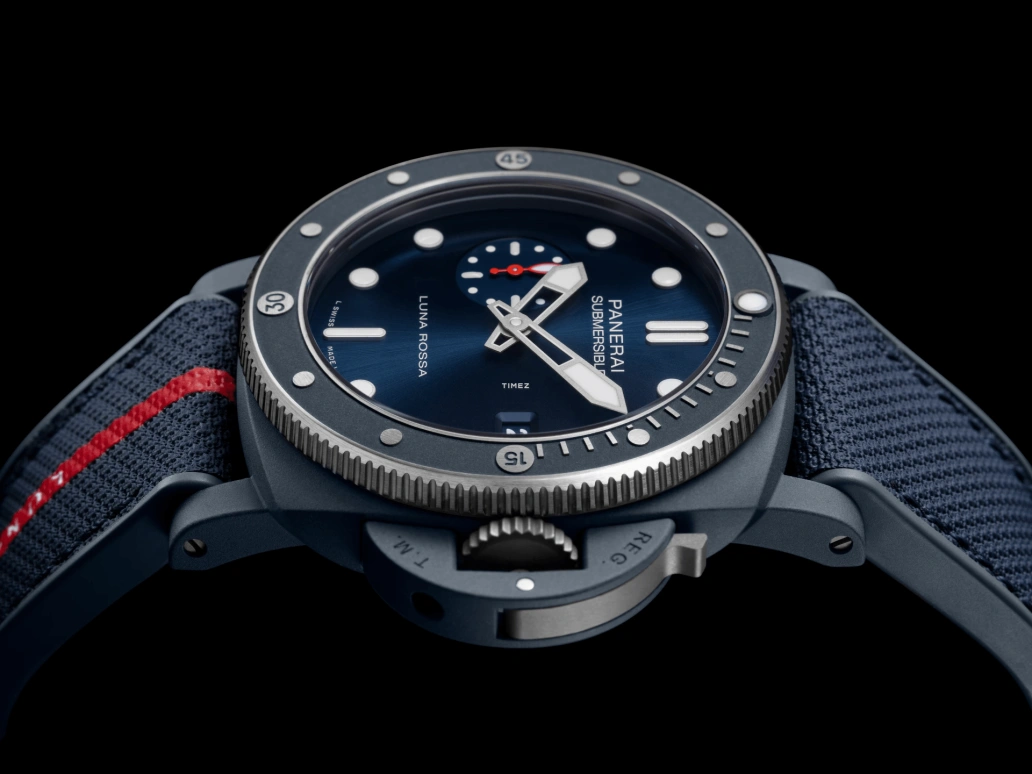 Panerai,Submersible 44mm,44mm,Ti-Ceramitech™,Blue,Automatic,Day,72hours,PAM01466