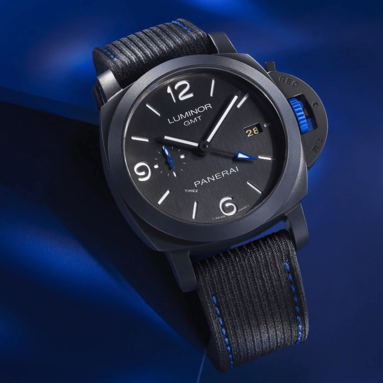 Panerai,Luminor 44mm,44mm,Ceramic,Black,Automatic,Day,Dule Time,PAM01176