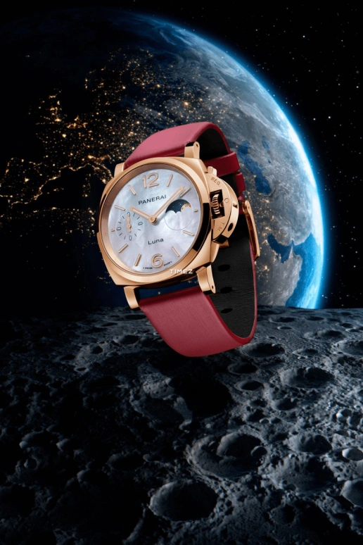 Panerai,Luminor Due 38mm,38mm,Red Gold,White,Automatic,Moonphase,72hours,PAM01181