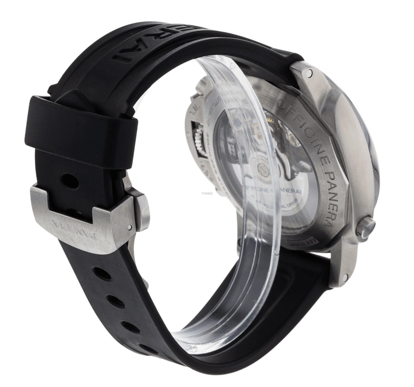 Panerai,Luminor 1950 44mm,44mm,Stainless Steel,Black,Automatic,Chronograph,Rattrapante,PAM00362