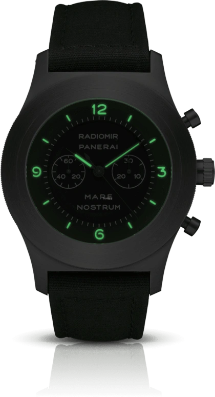 Panerai,Mare Nostrum 52mm,52mm,Stainless Steel,Black,Handwound,Chronograph,55hours,PAM00300