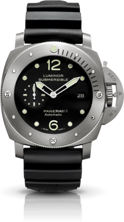 Panerai,Submersible 47mm,47mm,Titanium,Black,Automatic,Day,72hours,PAM00571