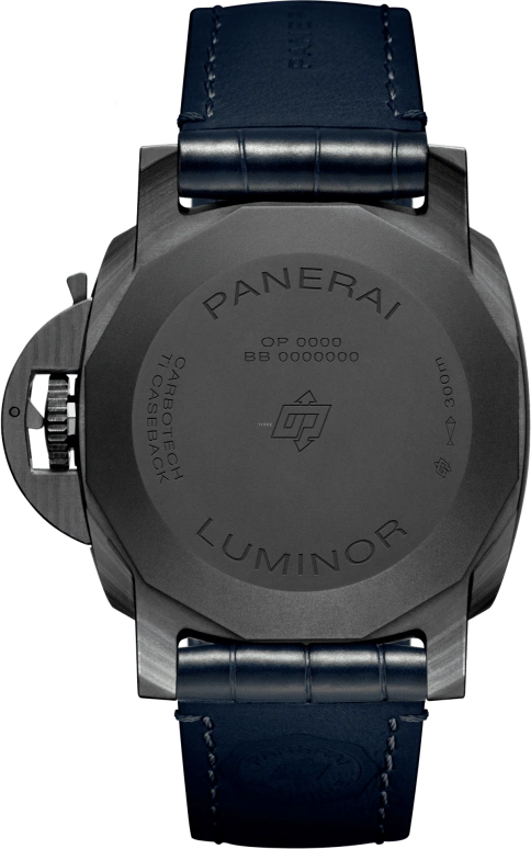 Panerai,Luminor 1950 44mm,44mm,Titanium,Carbotech,Blue,Automatic,Day,72hours,PAM01664