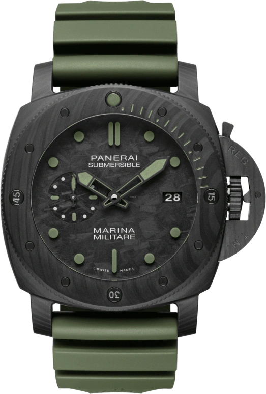 Panerai,Submersible 47mm,47mm,Titanium,Carbon,Black,Automatic,Date,72hours,PAM00961