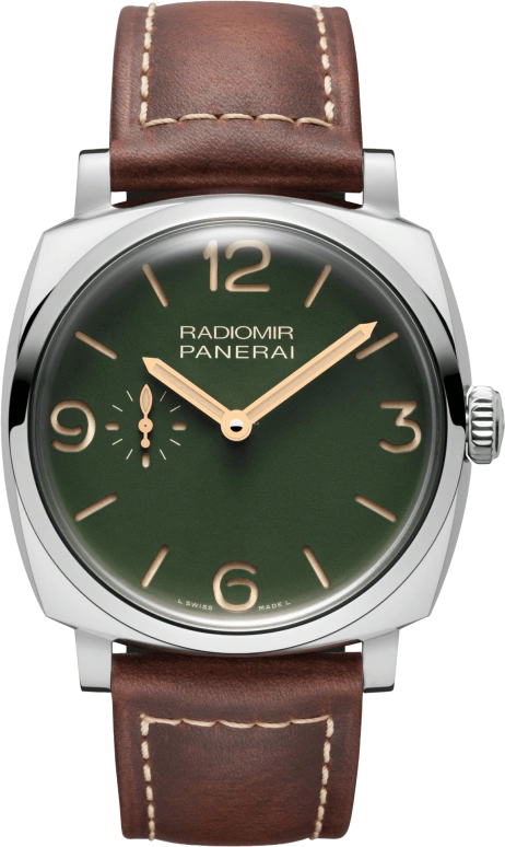 Panerai,Radiomir 1940 45mm,45mm,Stainless Steel,Green,Automatic,Day,Power Reserve Indicator,PAM00995