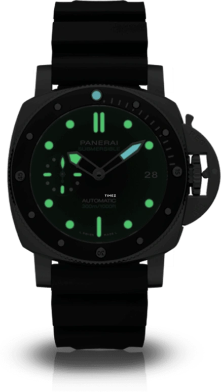 Panerai,Submersible 42mm,42mm,Stainless Steel,Black,Automatic,Day,240hours,PAM01683