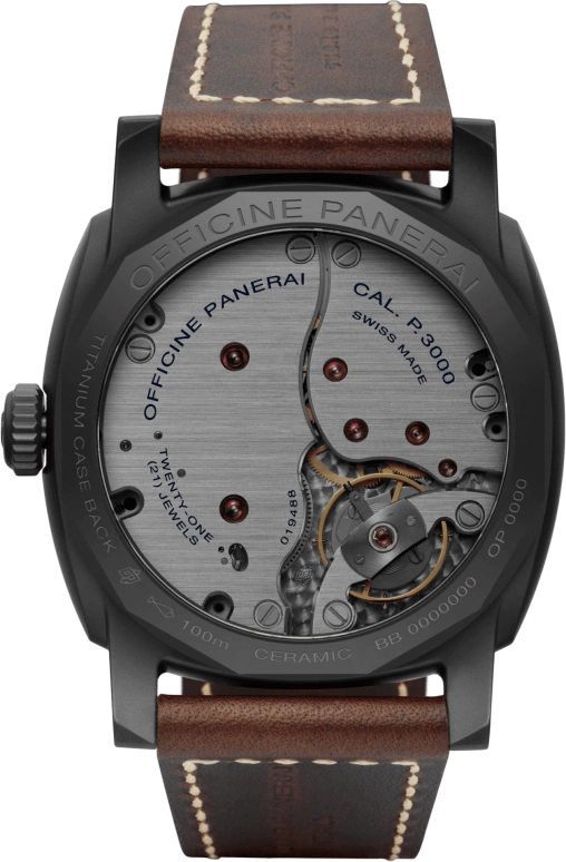 Panerai,Radiomir 1940 48mm,48mm,Titanium,Ceramic,Black,Handwound,Day,72hours,PAM00577