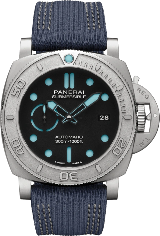 Panerai,Submersible 47mm,47mm,Titanium,Black,Automatic,Date,72hours,PAM00985