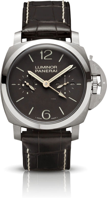 Panerai,Luminor 1950 47mm,47mm,Titanium,Black,Handwound,Power Reserve Indicator,Dule Time,Tourbillon,Day / Night Indication,144hours,In-house Caliber,PAM00306