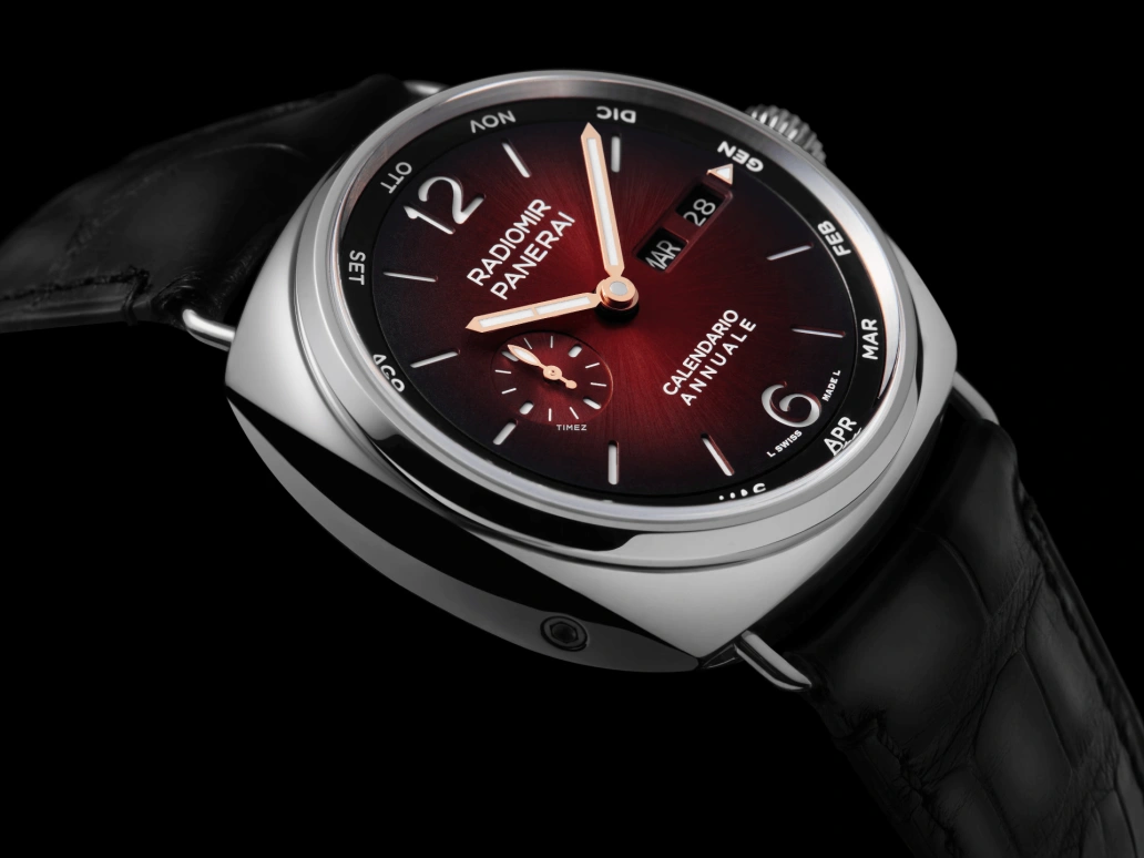 Panerai,Radiomir 45mm,45mm,Platinum,Burgundy,Luminous,Automatic,Month,Date,Day,PAM01432
