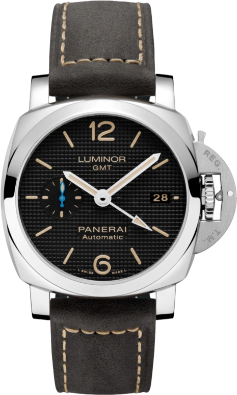 Panerai,Luminor 1950 42mm,42mm,Stainless Steel,Black,Automatic,Day,Power Reserve Indicator,Dule Time,PAM01535