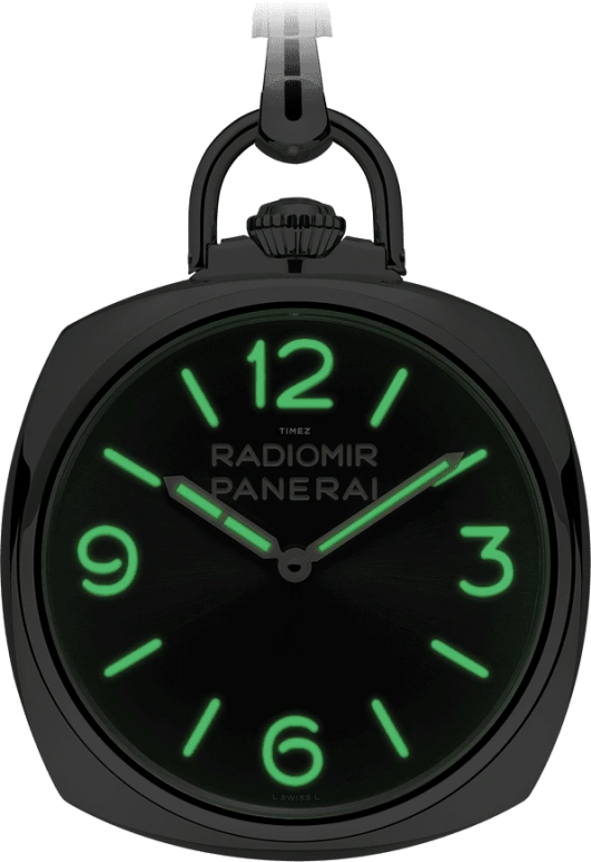 Panerai,Pocket Watches 50mm,50mm,White Gold,Black,Handwound,Power Reserve Indicator,72hours,PAM00529