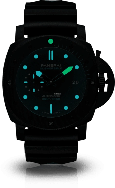 Panerai,Submersible 42mm,42mm,Titanium,Forged Carbon,Black,Automatic,Date,72hours,PAM00960