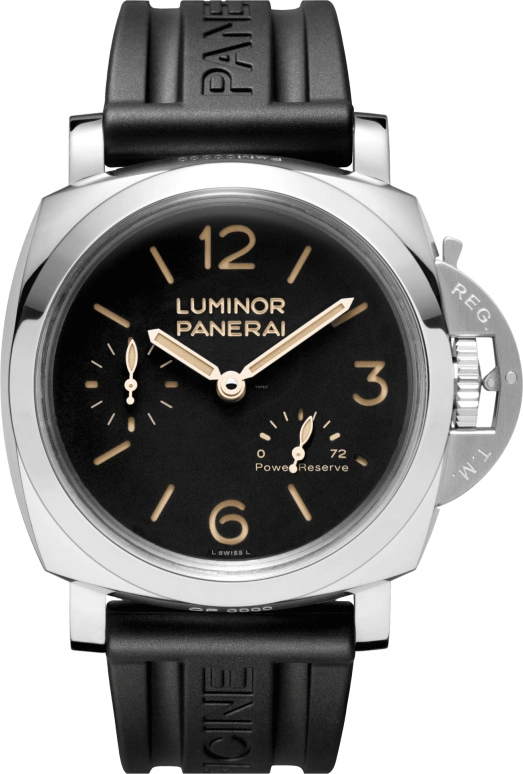 Panerai,Luminor 1950 47mm,47mm,Stainless Steel,Black,Handwound,Power Reserve Indicator,72hours,PAM00423