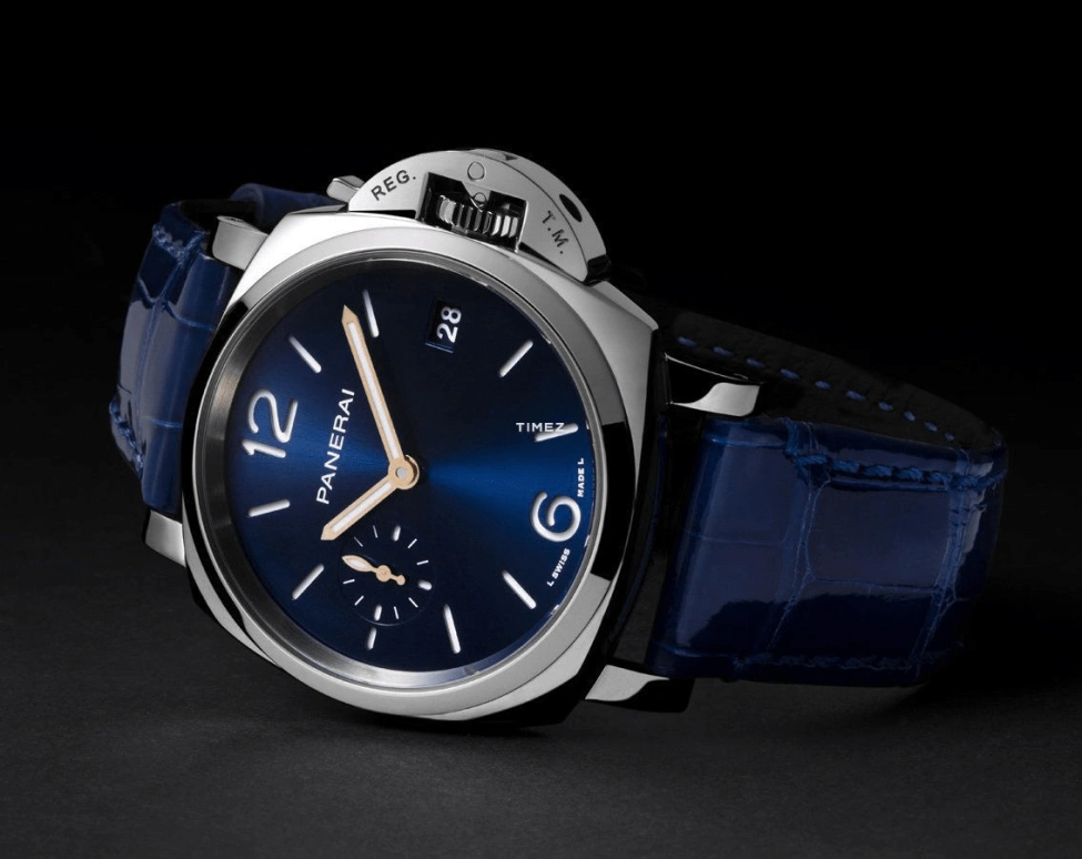 Panerai,Luminor Due 38mm,38mm,Stainless Steel,Blue,Automatic,Day,72hours,PAM01273