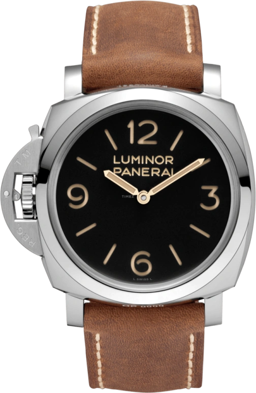 Panerai,Luminor 1950 47mm,47mm,Stainless Steel,Black,Handwound,Day,72hours,PAM00557