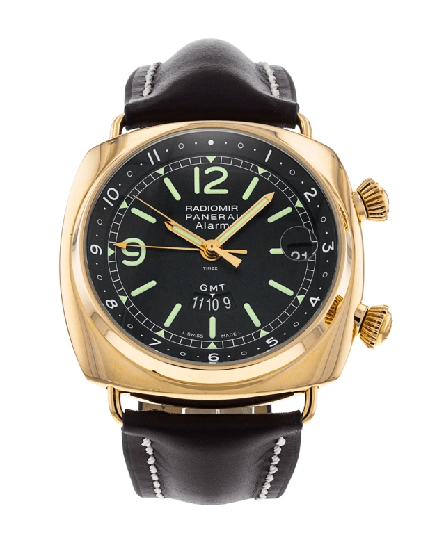 Panerai,Radiomir 42mm,42mm,Pink Gold,Black,Automatic,Day,Dule Time,Alarm,PAM00238