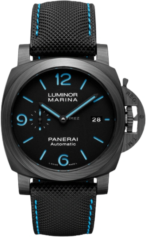 Panerai,Luminor 1950 44mm,44mm,Titanium,Carbon,Carbotech,Black,Automatic,Date,72hours,PAM01661