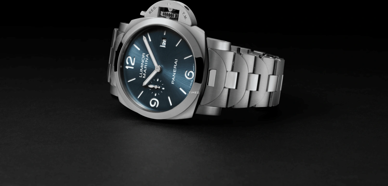 Panerai,Luminor 44mm,44mm,Stainless Steel,Blue,Automatic,Day,72hours,PAM03323