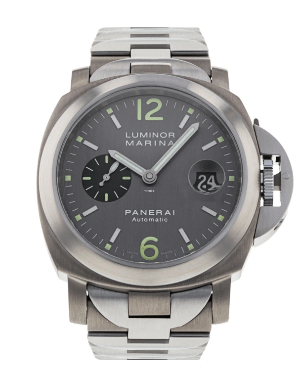 Panerai,Luminor 44mm,44mm,Titanium,Blue,Automatic,Day,42hours,PAM00091