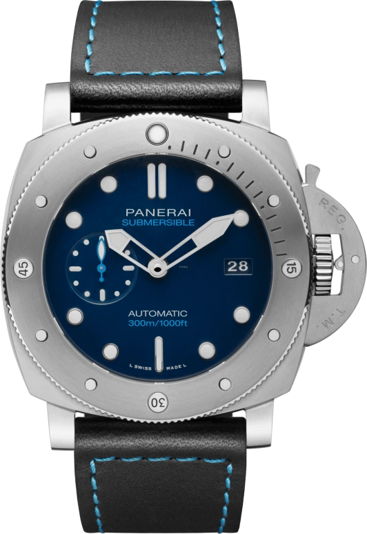 Panerai,Submersible 47mm,47mm,Titanium,BMG,Blue,Automatic,Date,72hours,PAM00692