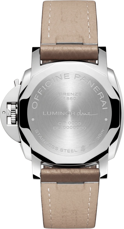 Panerai,Luminor Due 38mm,38mm,Stainless Steel,White,Automatic,Date,72hours,PAM01043