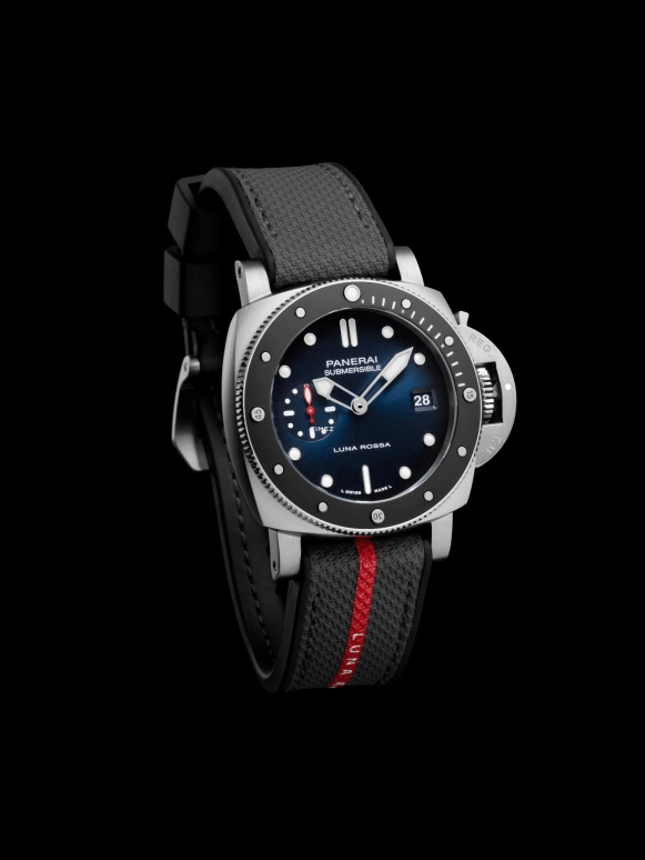 Panerai,Submersible 42mm,42mm,Stainless Steel,Blue,Black,Automatic,Day,72hours,PAM01565