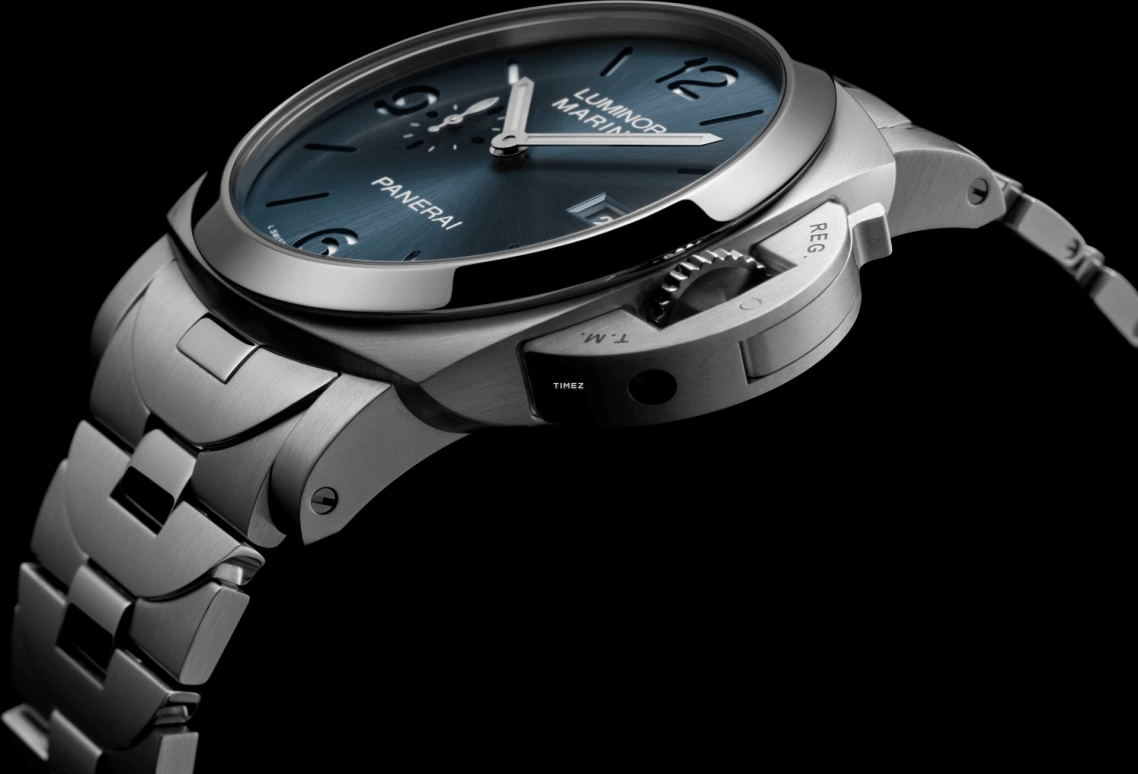 Panerai,Luminor 44mm,44mm,Stainless Steel,Blue,Automatic,Day,72hours,PAM03323