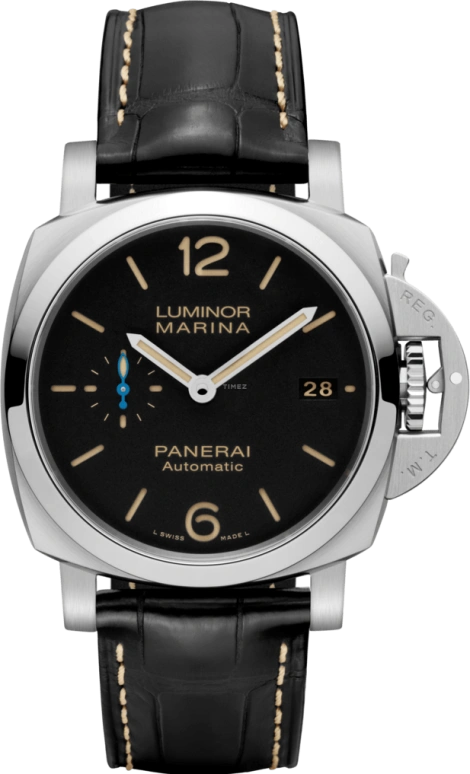 Panerai,Luminor 1950 42mm,42mm,Stainless Steel,Black,Automatic,Date,72hours,PAM01392