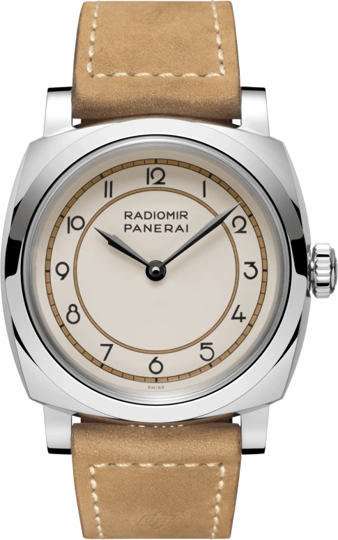 Panerai,Radiomir 47mm,47mm,Stainless Steel,Cream,Handwound,72hours,In-house Caliber,PAM00791