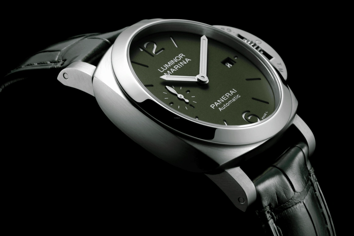 Panerai,Luminor 40mm,40mm,Stainless Steel,Green,Automatic,Date,72hours,PAM01304
